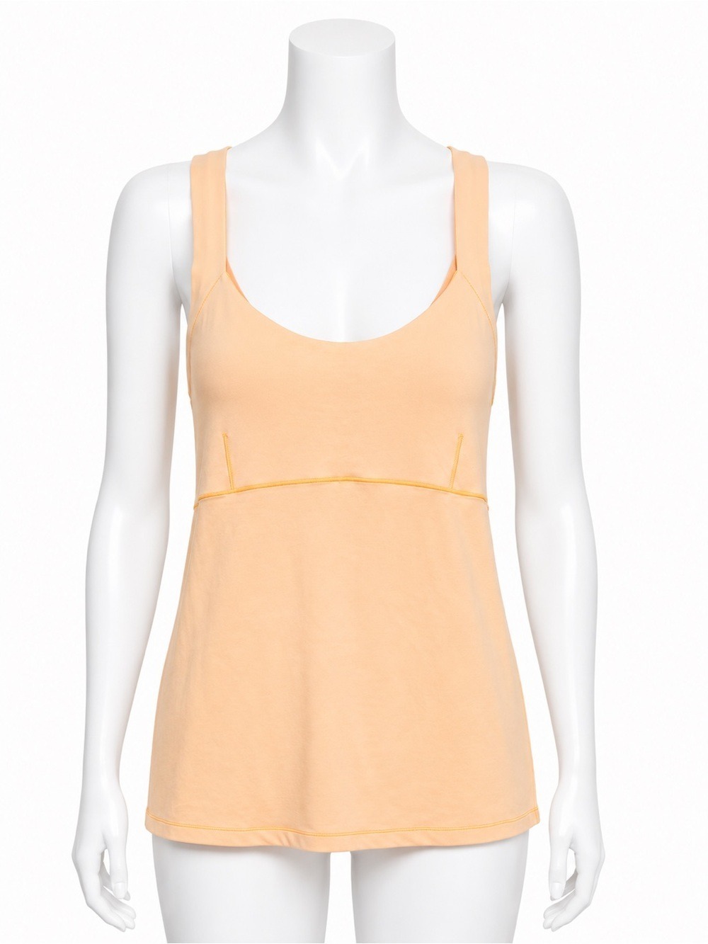 Lululemon No Limits Tank Top Built-In Bra Peach Apricot Orange – Size 10